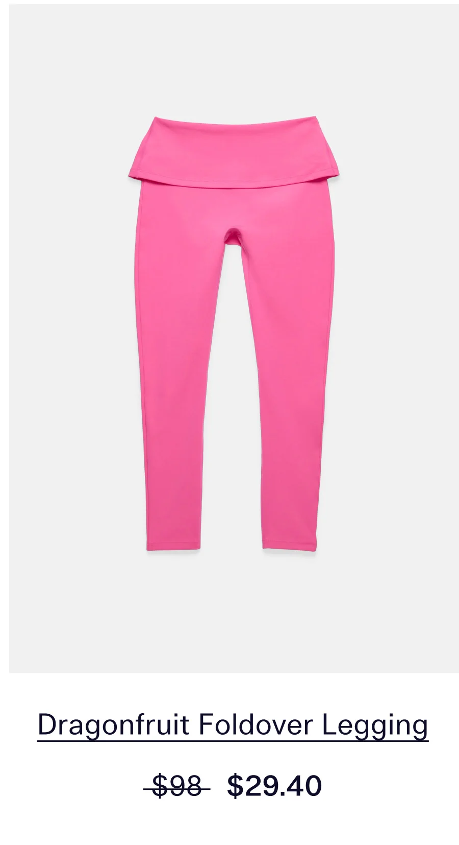 Dragonfruit Foldover Legging