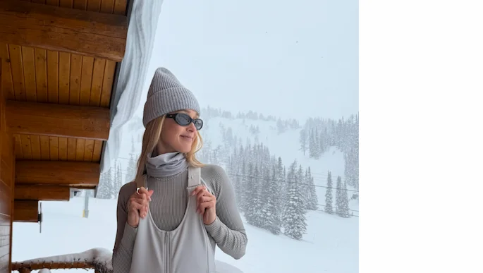Shop the Isabel Bib Pant in Storm