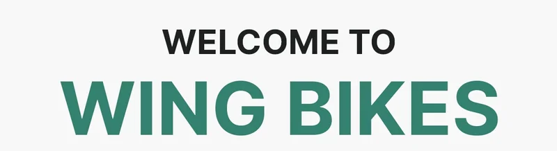 Welcome To Wing Bikes!