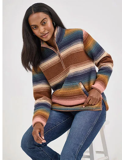 Women's Wrangler Retro Quarter-Zip Sherpa Pullover