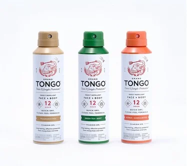 Grand Tongo 3-pack Insect Repellent Spray with Picaridin for Face & Body