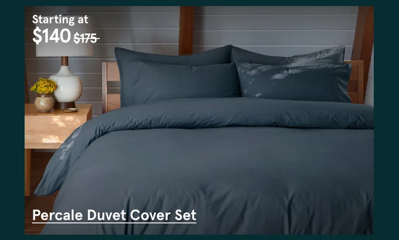 Percale Duvet Cover Set