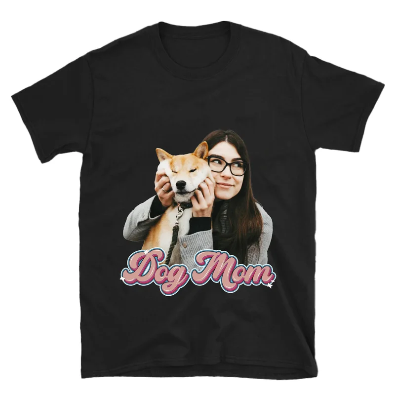 Image of Pet Mom Photo Upload T-shirt