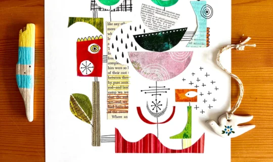 A photo of Lucie Duclos's collage