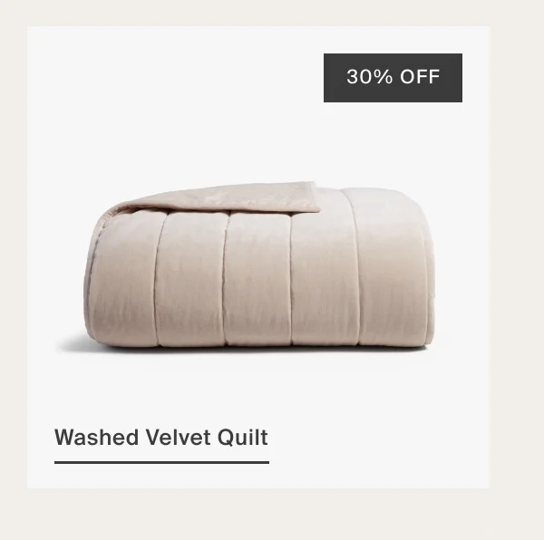 Washed Velvet Quilt