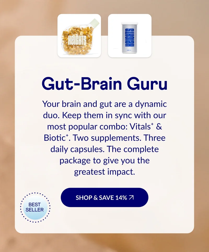 Gut-Brain guru. Shop & save 14%