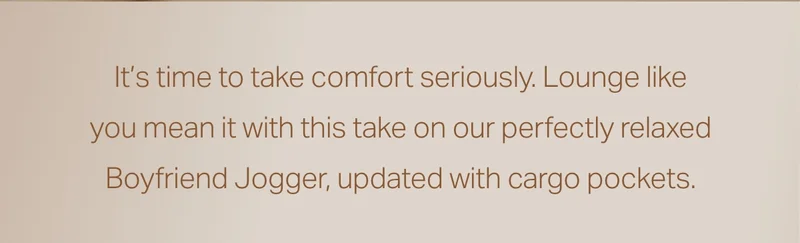 It's time to take comfort seriously.