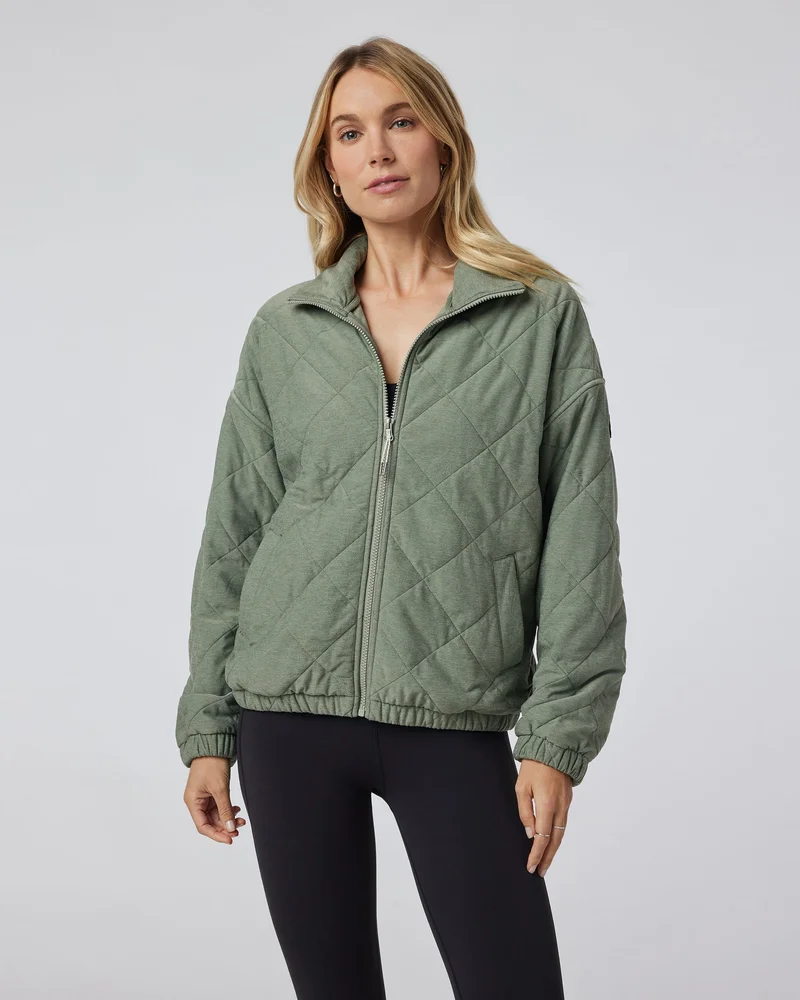 Image of Halo Insulated Jacket | Pistachio Heather