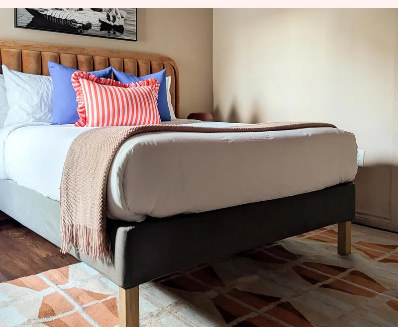 Rolph Queen Velvet Headboard.