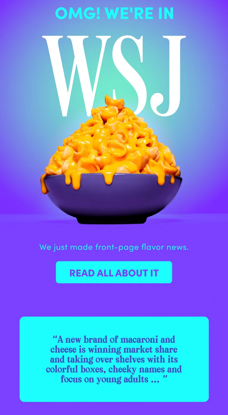 We just made front-page flavor news. | Read All About It