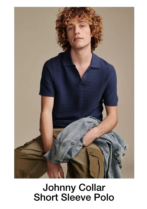 Johnny collar Short Sleeve Polo