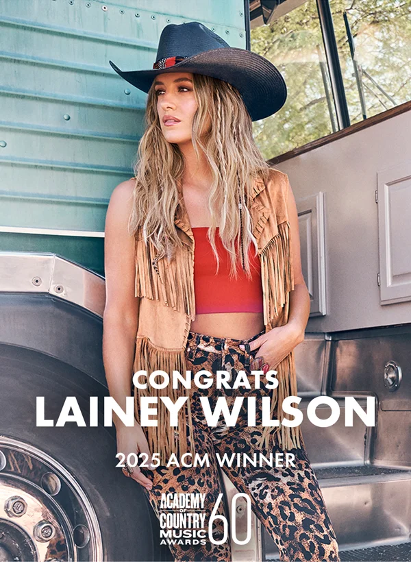 Congrats Lainey Wilson. 2025 ACM Winner