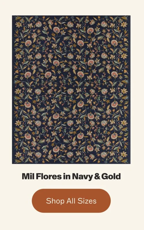 Mil Flores in Navy & Gold Shop All Sizes