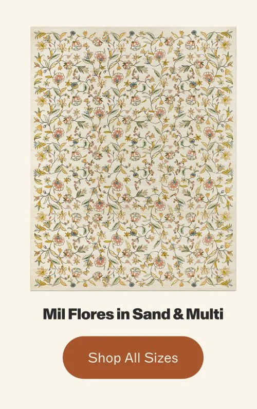 Mil Flores in Sand & Multi Shop All Sizes