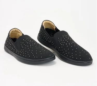 Revitalign Orthotic Embellished Knit Slip-Ons - Mariner Holiday