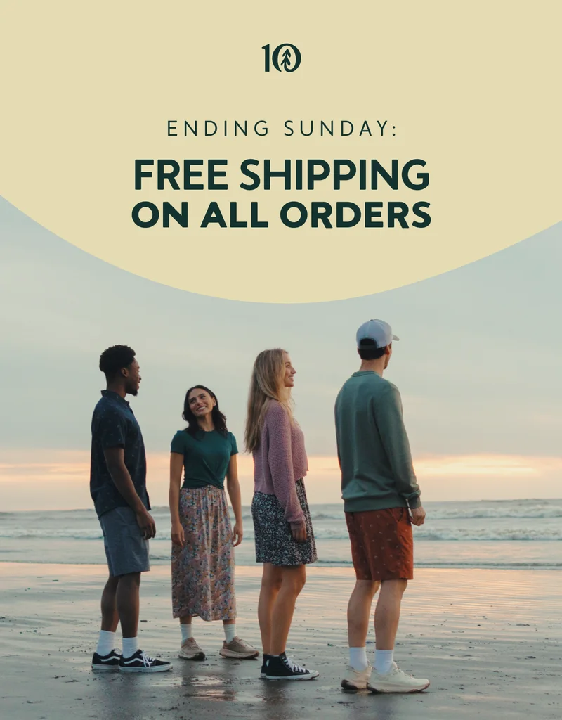 Ending Sunday: Free Shipping On All Orders