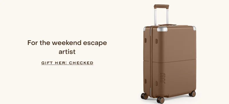 For the weekend escape artist. gift her: checked
