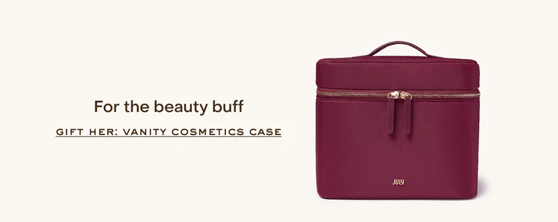 For the beauty buff gift her: vanity cosmetics case