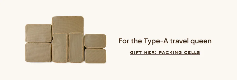 For the Type-A travel queen gift her: packing cells