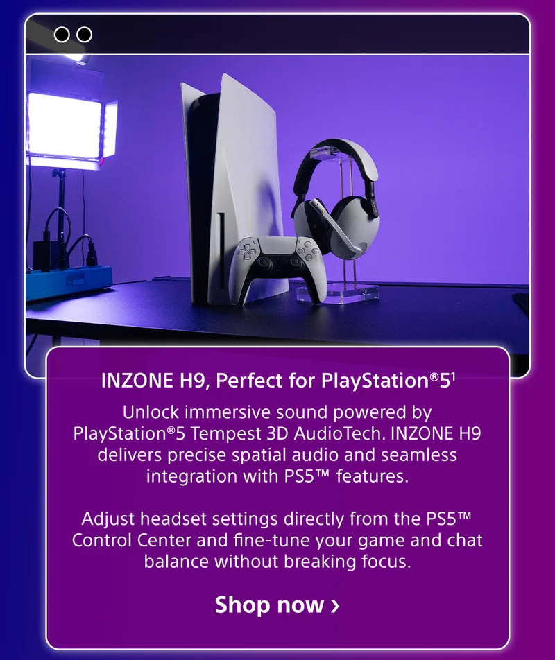 INZONE H9, Perfect for PlayStation 5 | Shop now