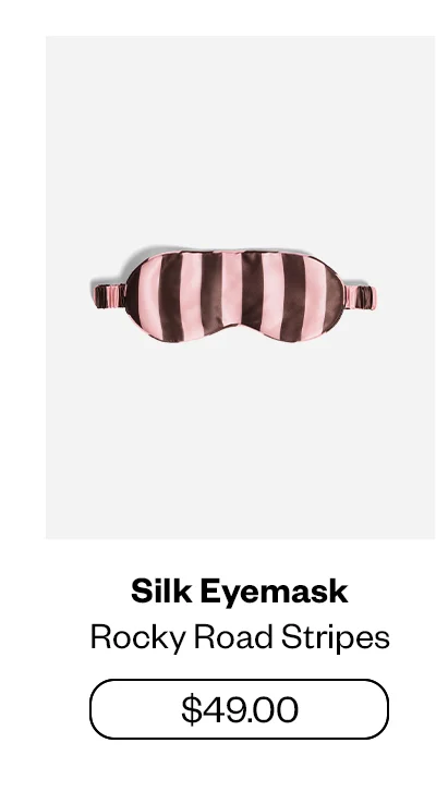 Silk Eyemask - Rocky Road Stripes