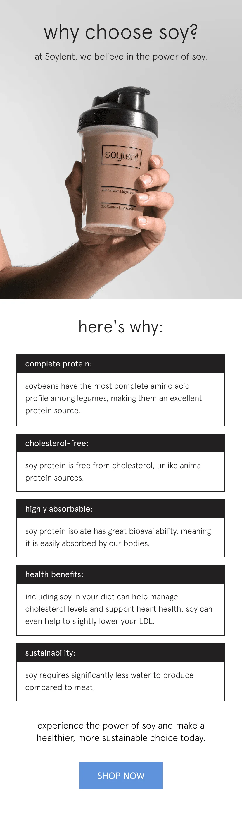 why choose soy?
