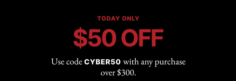 $50 OFF with any +300 purchase