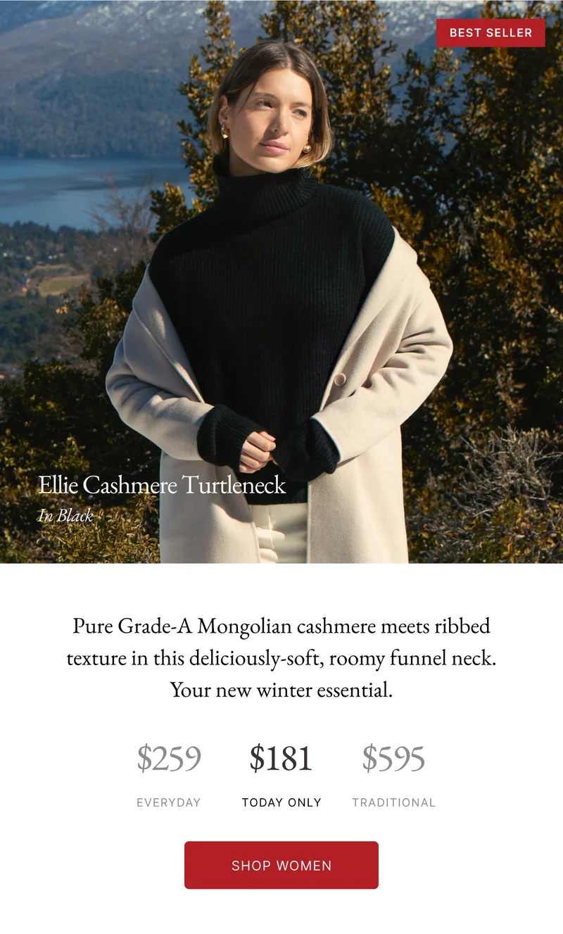 Ellie Cashmere Turtleneck