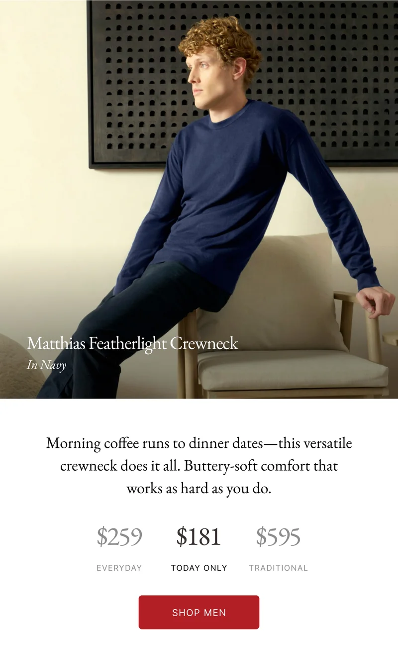 Matthias Featherlight Crewneck