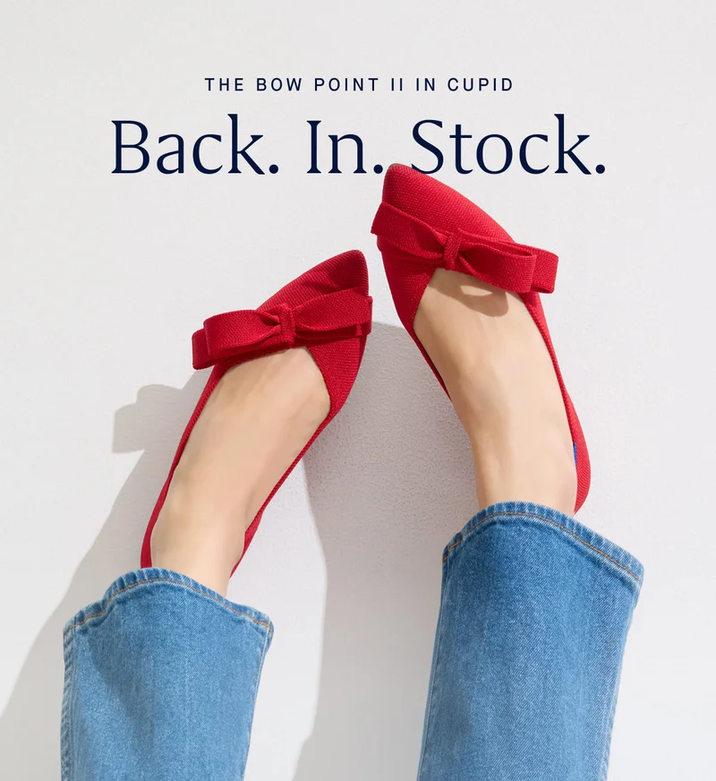 THE BOW POINT II IN CUPID Back. In. Stock.
