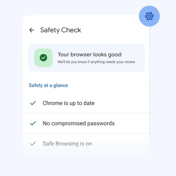 illustration of a box that says 'Safety Check'