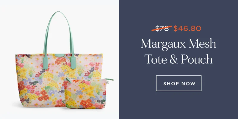 Mesh Tote and Pouch 40% Off