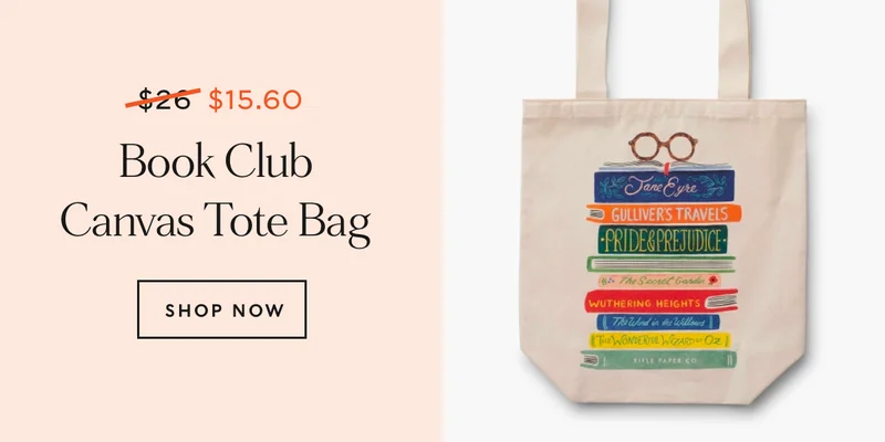 Shop Book Club Canvas Tote Bag