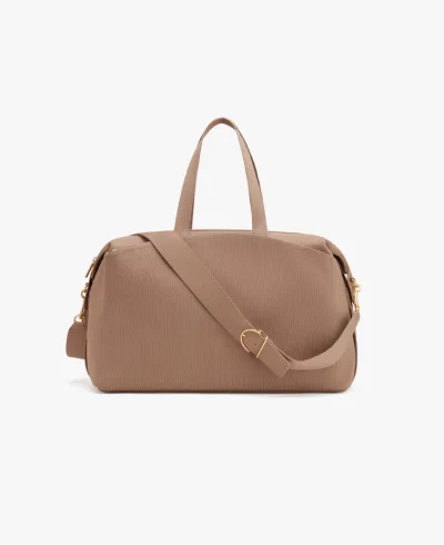 Weekender Bag Recycled Knit Cappuccino