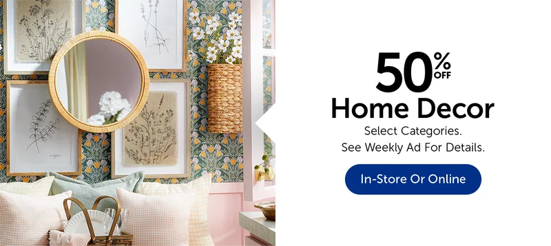 50% Off Home Decor