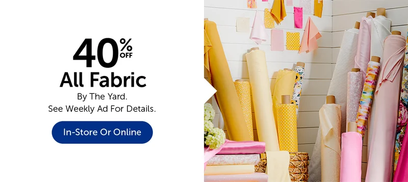 40% Off All Fabric