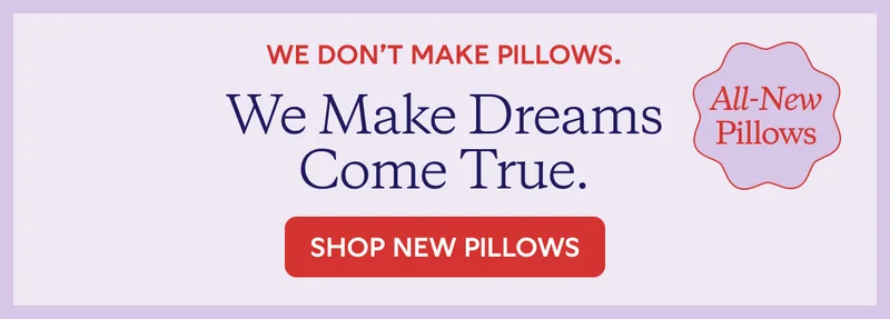 We Make Dreams Come True. SHOP NEW PILLOWS