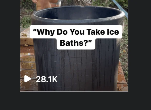 John Lindsey on Instagram: Why do you take ice baths?