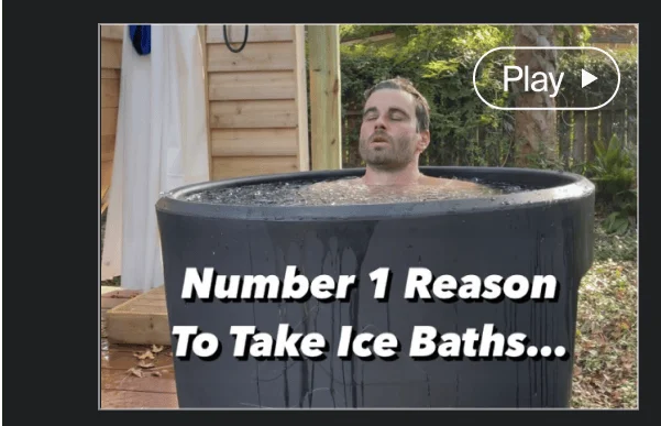 Number 1 Reason to Take Ice Baths
