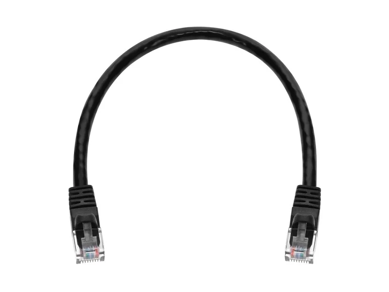 Monoprice Cat6 1ft Black Patch Cable, UTP, 24AWG, 550MHz, Pure Bare Copper, Snagless discount code, Fullboot Series Ethernet Cable