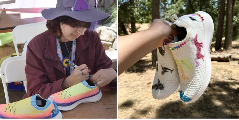 Photos of happy campers from Brave Trails.