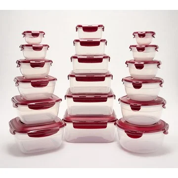 LocknLock 18-Piece Multi-Shape Nestable Storage Set