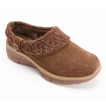 Skechers Easy Going Water-Repellent Suede Clogs - Full Bloom