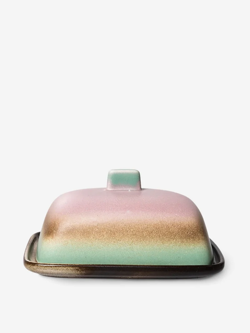 Image of HKLiving 70s Ceramics: Butter Dish - Mercury