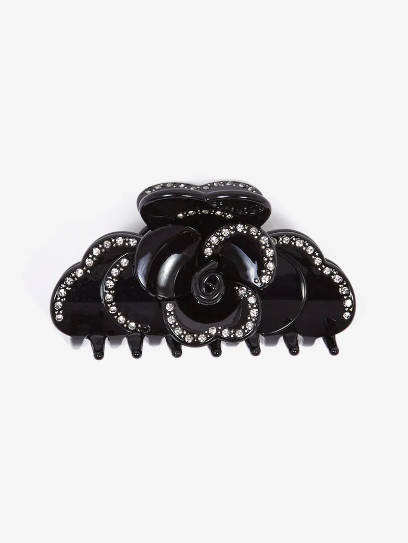 Image of Tort SUZY Hairclip - Black Crystal