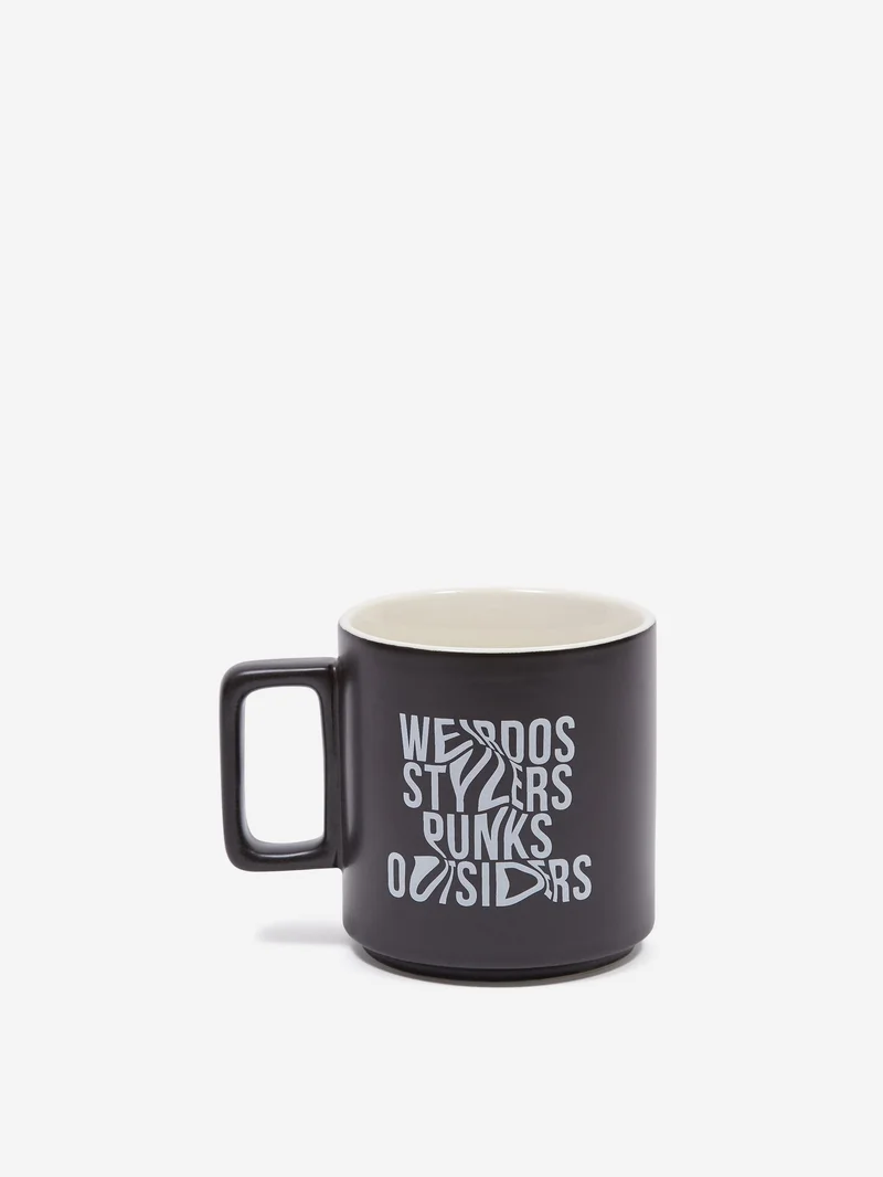 Image of Goodhood London Weirdos, Stylers, Outsiders, Punks Mug - Black