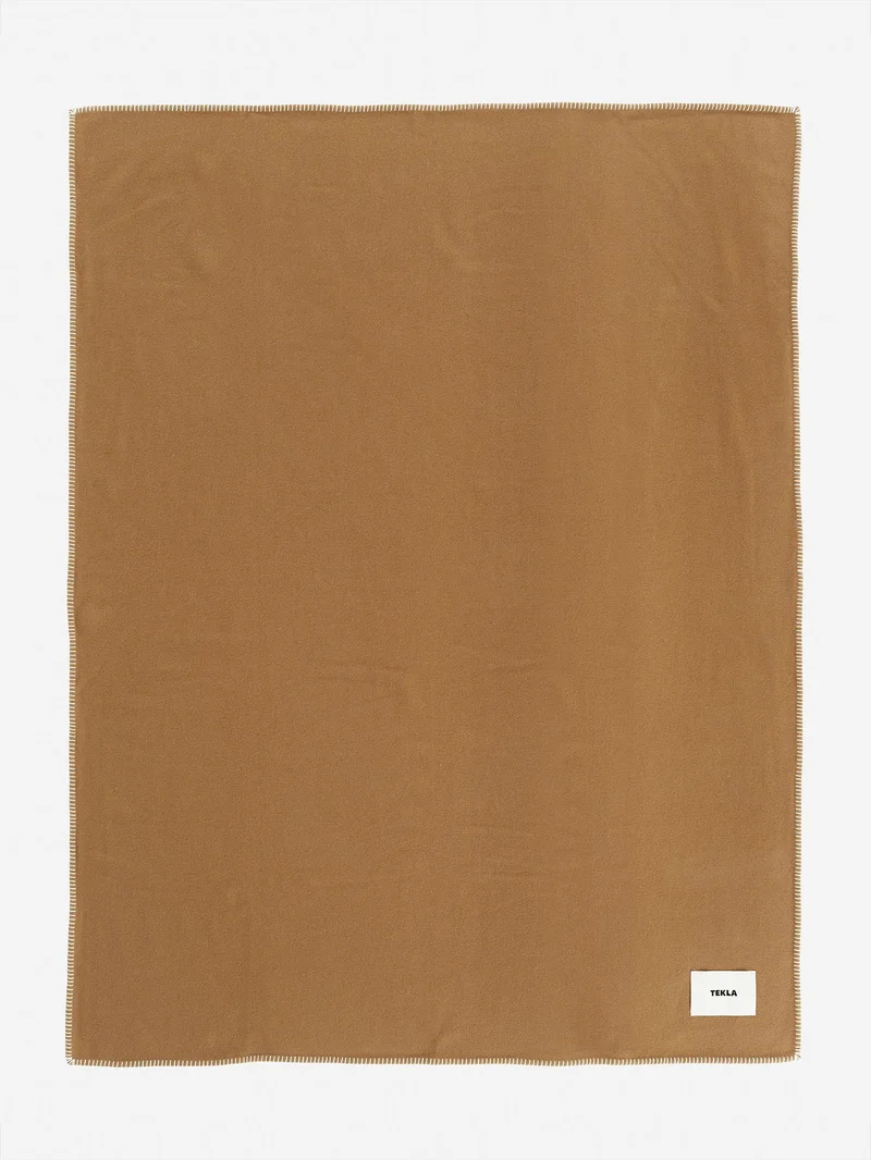 Image of TEKLA Lambswool Blanket - Oak