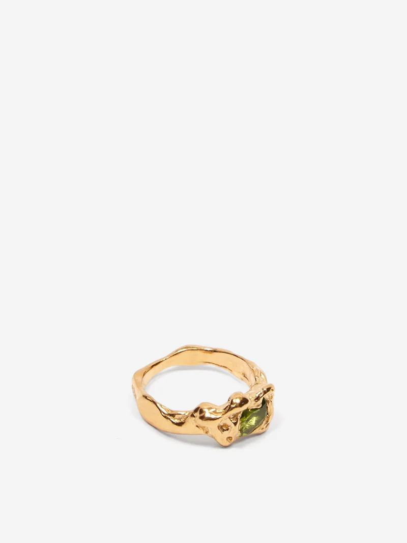 Image of Simuero Ola Ring - Green/Gold