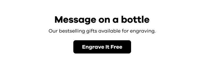 Message on a bottle. Our bestselling gifts available for engraving | Engrave It Free