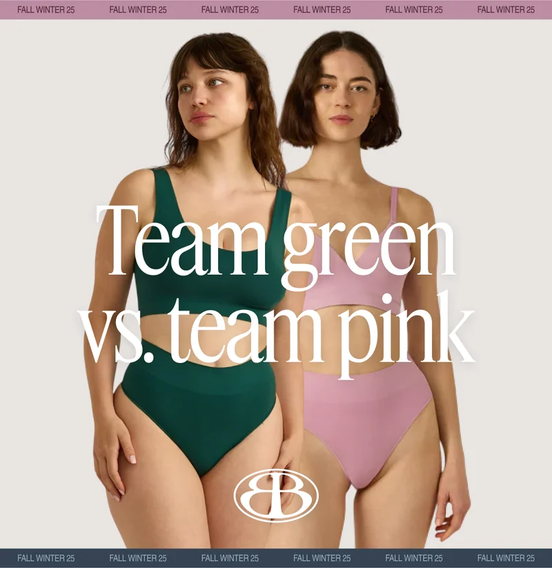 Team green vs. team pink
